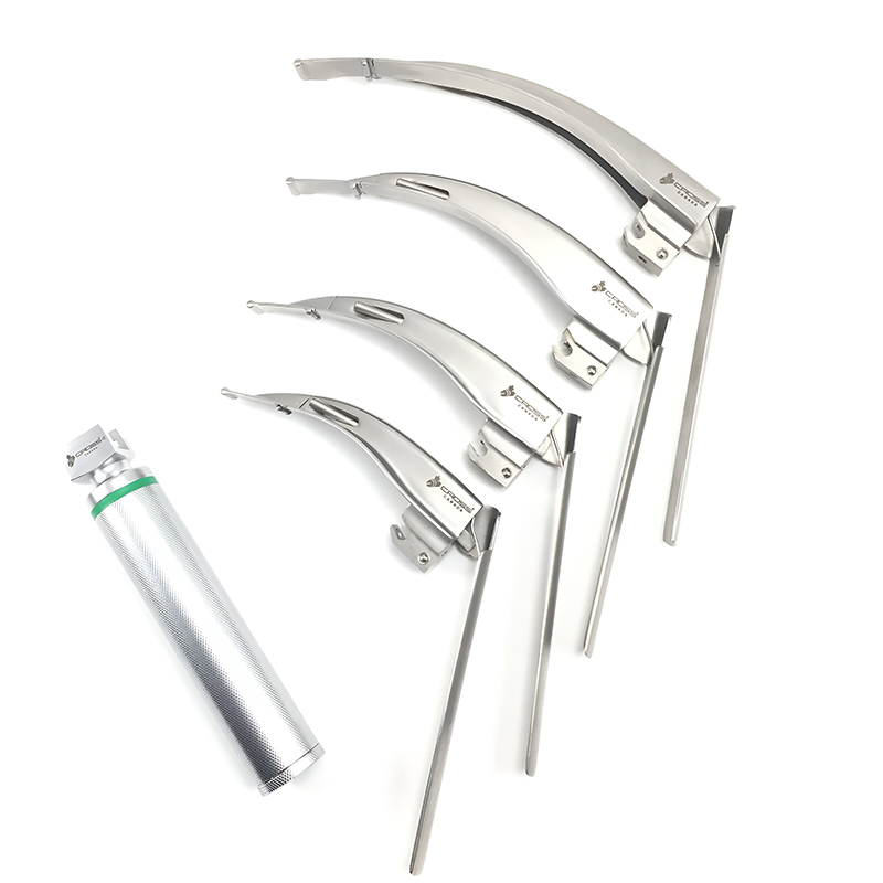 Fiber Optic Laryngoscope with Mac Blades Size 1,2,3