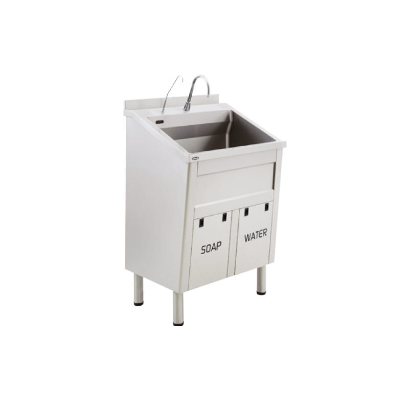 Single Stainless Steel Scrub Sinks